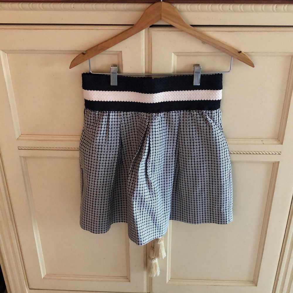 Anthropologie Maeve Black and White Skirt